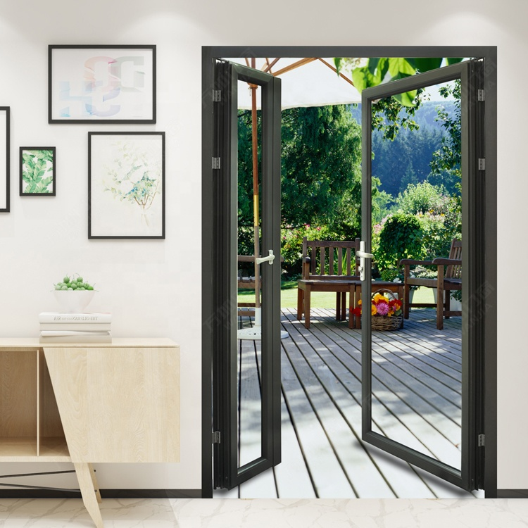 AS2047 High Quality Single Double Swings Door Aluminum Double Insulated Tempered Glass Casement Doors Window