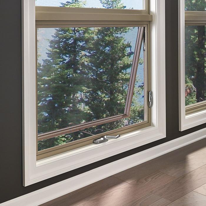 High Quality AS2047 Customize Heat Sound Insulation Double Tempered Glaze Powder Coating Finish Aluminum Awning Window for House Villa