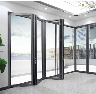 Popular Australian Standard AS2047 Apartment Double Tempered Glass Aluminum Home Exterior Bifold Doors