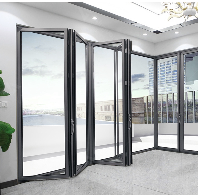 Australian Standard 10 Years House Project Experience Double Glass Bi Folding Aluminum Doors