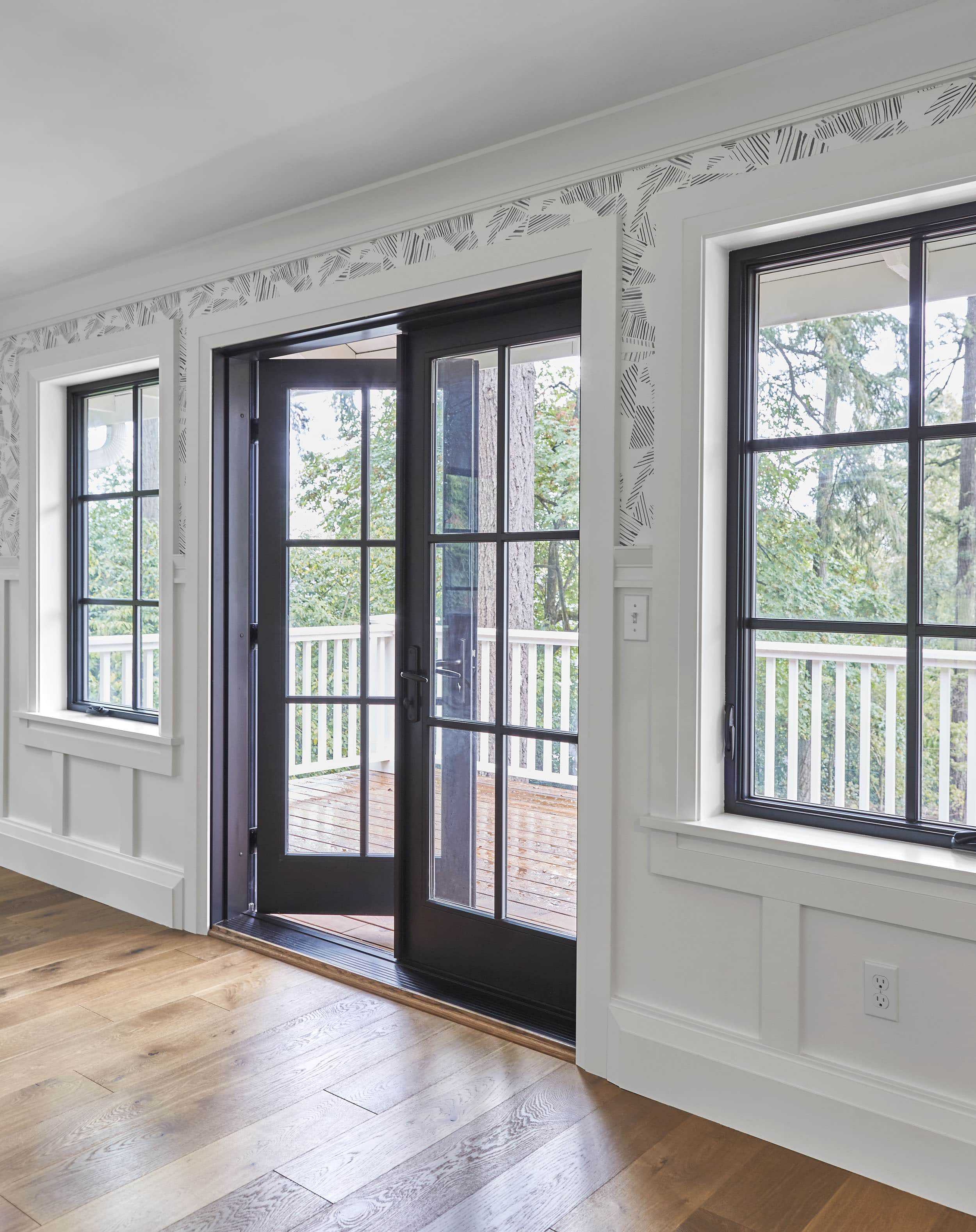 High Specs American Style Thermal Break Energy Saving Customized Color Aluminum Casement Door Swing Style Door