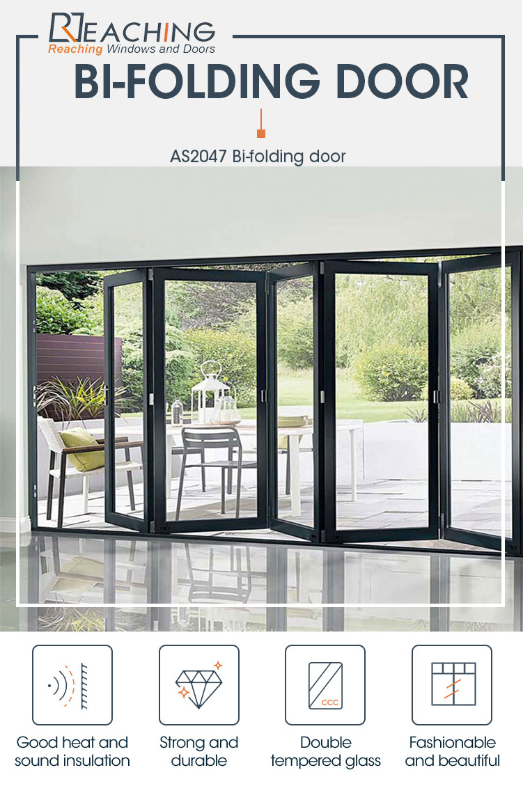 AS2048 Australian Standard Glass Panel Door Bifold Door Accordion Door