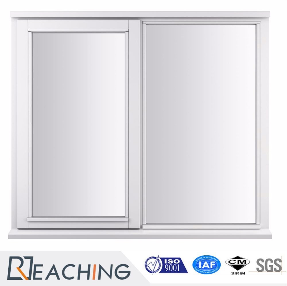 PVC Sliding Glass Window Plastic with Steel Frame Economic Option