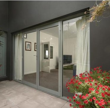 Shining Aluminium Hinged Door Swing Open with High End Glass