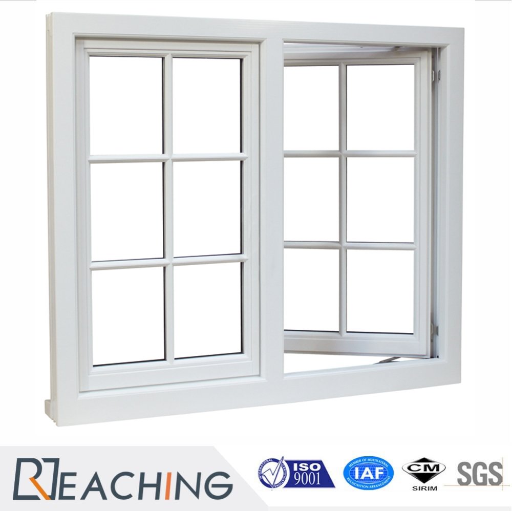 Aluminium Grid Windows and Doors with Windproof Hardware Size According to Requirement