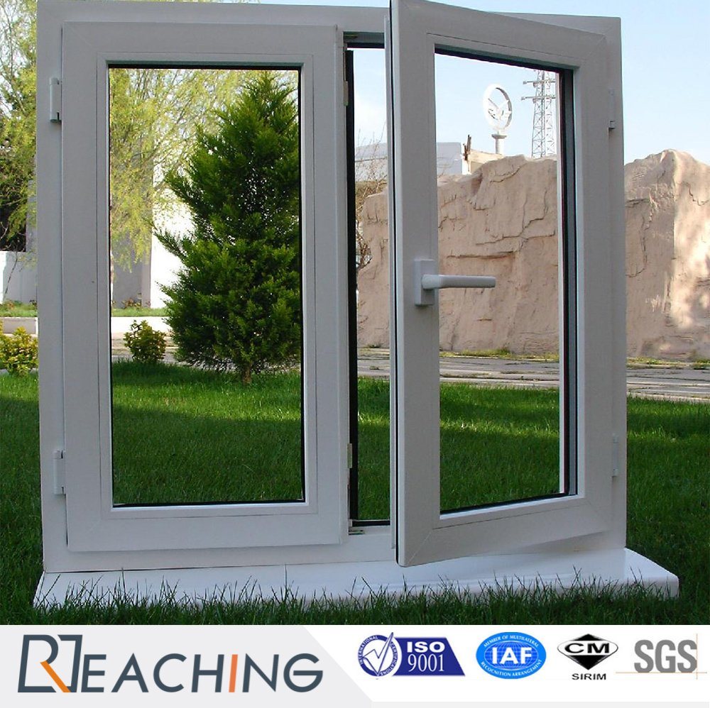 Swing Opening UPVC Profile Windows Double Glass Casement Window