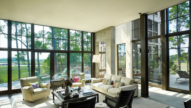 Two Part Fixed Aluminium Frame Door of Buliding Material