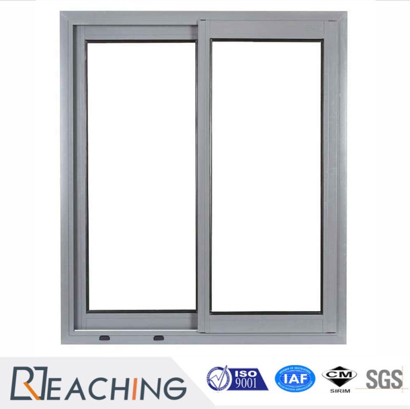 Thermal Break Glass Grill Design Aluminum Standard Size Sliding Window