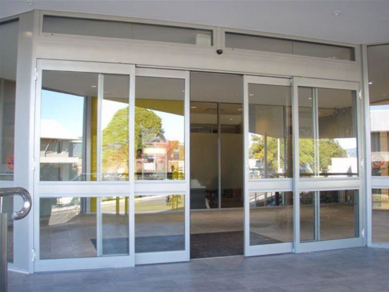 Horizontal Sliding UPVC Door with Line Decorative Grid Anti-Noise