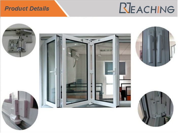 High Quality Aluminum Glass Bifold Window Folding Window