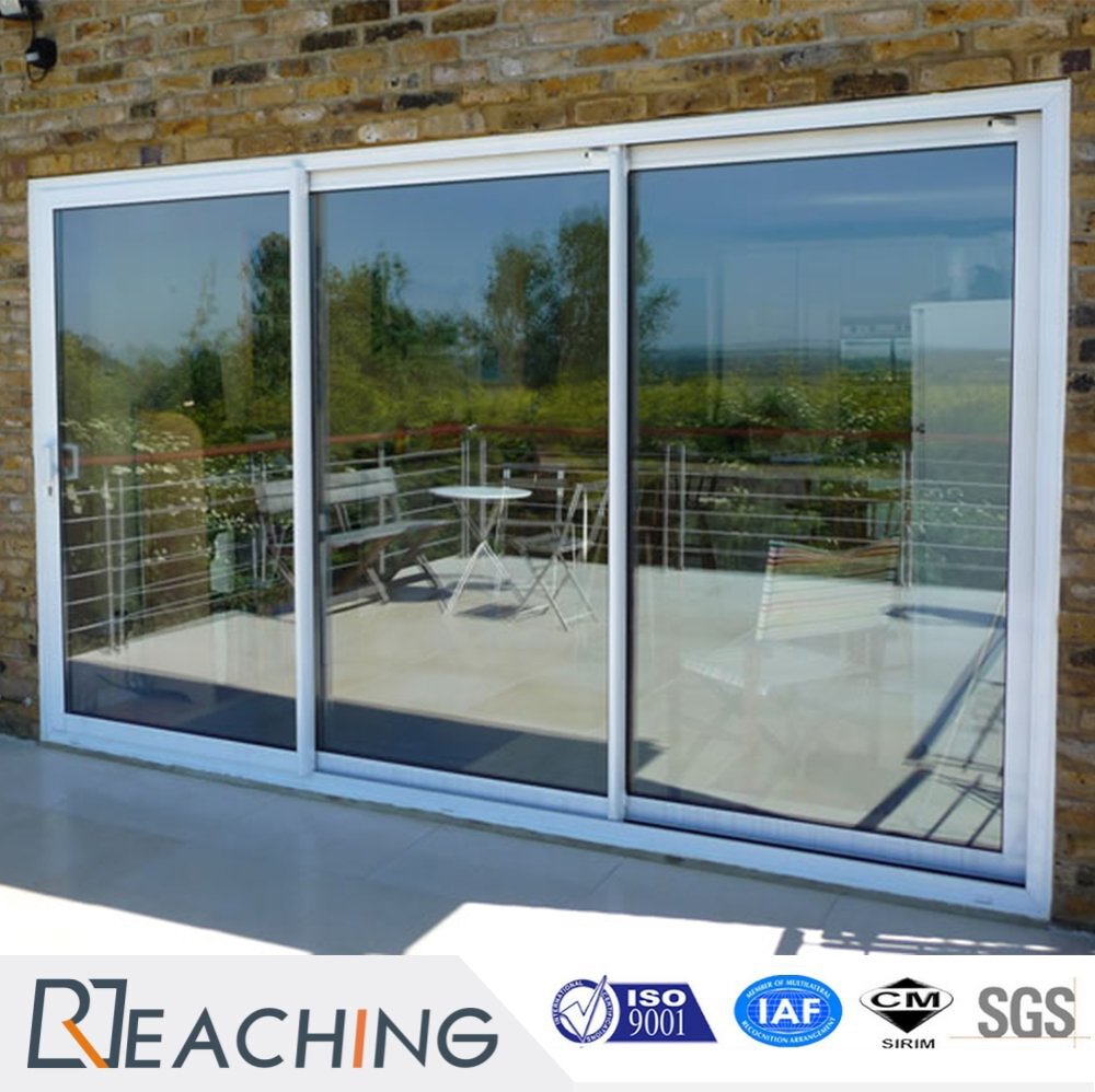 3 Panel 3 Rail Both Casing Cover High Clear Glass Upvc Sliding Door From  China Manufacturer - Reaching Build Co., Ltd