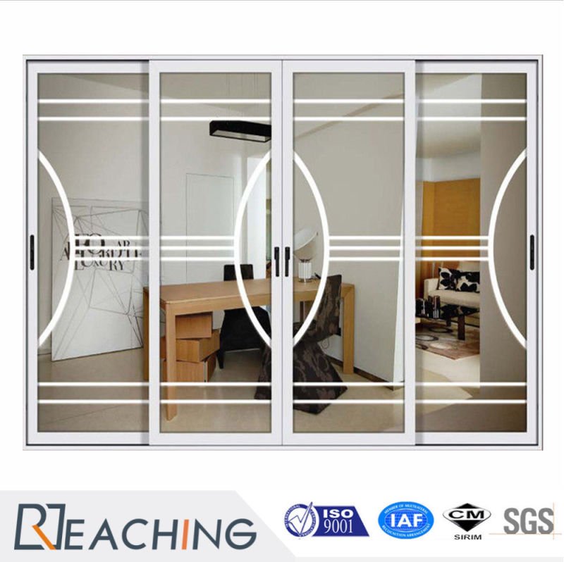 Latest Design Hot Sell Aluminum Frame Glass Sliding Door for Terrace