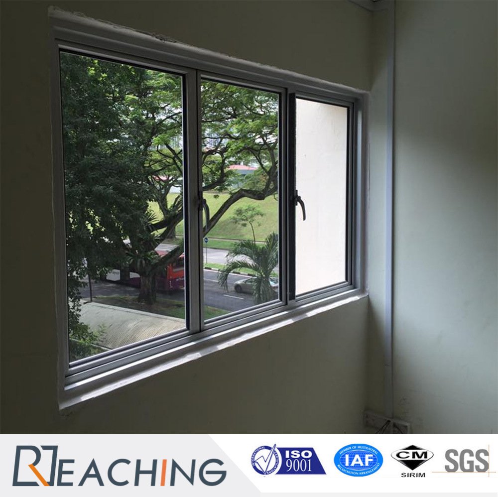 China Factory Aluminum Window Casement Window with Security Grill
