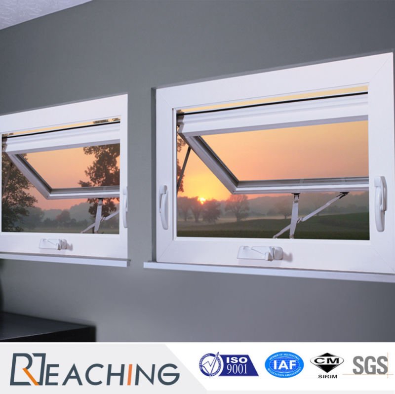 Top Quality Construction Australian Standard Vinyl Awning Window / UPVC Awning Window