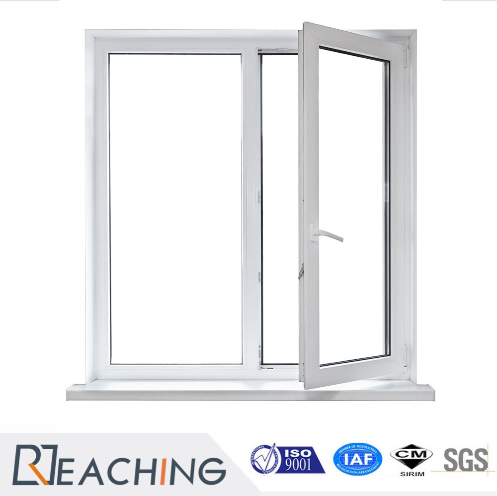UPVC Profile 60mm Series Casement Window with 2 Sashes