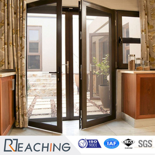 New Design Aluminum Profile Reflected Glass Casement Doors